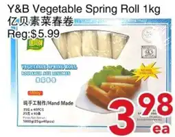 Yours Food Mart Y&B Vegetable Spring Roll offer