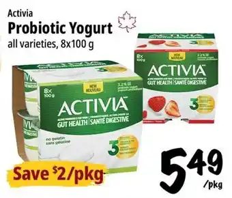 Farm Boy Activia Probiotic Yogurt offer