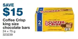 Costco Nestle coffee crisp king size chocolate bars offer