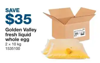 Golden Valley fresh liquid whole egg
