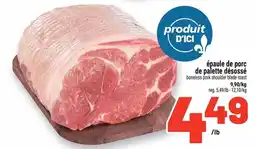 Metro épaule de porc de palette désossé offer