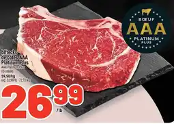 Metro AAA Platinum Plus rib steaks offer