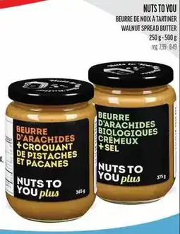 Metro Nuts to you walnut spread butter offer