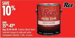 Canadian Tire Rez wood stain offer