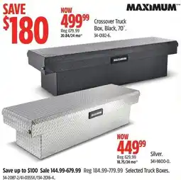 Canadian Tire Maximum Crossover Truck Box, Black, 70" offer