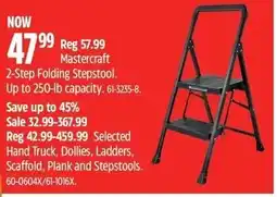 Canadian Tire Mastercraft 2-Step Folding Stepstool offer