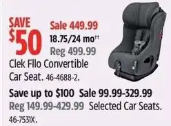 Canadian Tire Clek Fillo Convertible Car Seat offer