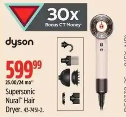 Canadian Tire dyson Supersonic Nural Hair Dryer offer