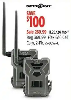 Canadian Tire SpyPoint Flex G36 Cell Cam offer
