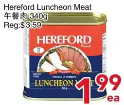 Yours Food Mart Hereford luncheon meat offer