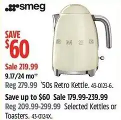 Canadian Tire SmeG '50s Retro Kettle offer