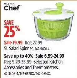 Canadian Tire Master Chef 5L Salad Spinner offer