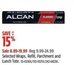 Canadian Tire Alcan classic wraps offer