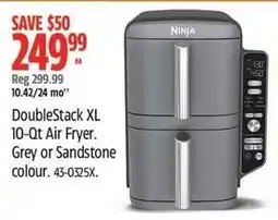 Canadian Tire Ninja DoubleStack XL 10-Qt Air Fryer offer
