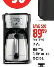 Canadian Tire Breville 12-Cup Thermal Coffeemaker offer