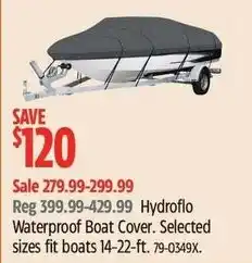 Canadian Tire Hydroflo Waterproof Boat Cover offer