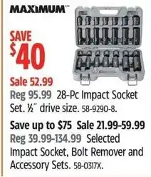 Canadian Tire Maximum 28-Pc Impact Socket Set offer