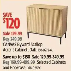Canadian Tire Canvas byward scallop accent cabinet oak offer
