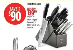 Canadian Tire Henckels 14-Pc Forged Generation Knife Block Set offer