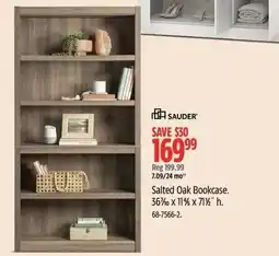 Canadian Tire Sauder Salted Oak Bookcase offer
