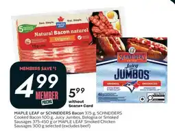 Sobeys Maple leaf or schneiders bacon offer