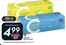 Sobeys Compliments Sparkling Water offer