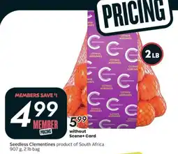 Sobeys Compliments Seedless Clementines offer