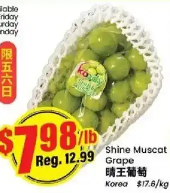 Shine Muscat Grape