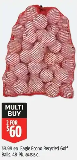Canadian Tire Eagle Econo Recycled Golf Balls offer