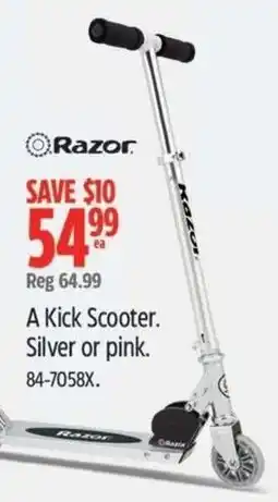 Canadian Tire Razor kick scooter offer