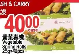SunFood Supermarket Vegetable Spring Rolls offer