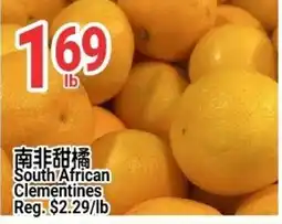 SunFood Supermarket South African clementines offer