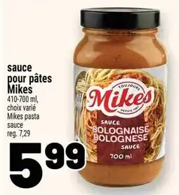 Metro Mikes pasta sauce offer