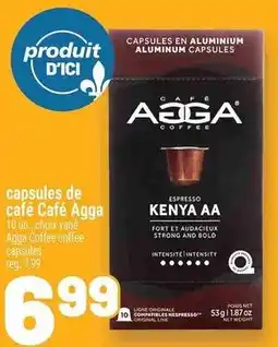 Metro Café Agga capsules offer