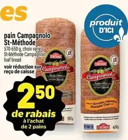 Metro Campagnolo St-Méthode loaf bread offer