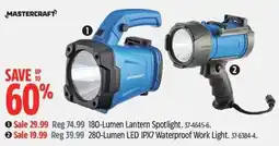 Canadian Tire Mastercraft 180-Lumen Lantern Spotlight offer