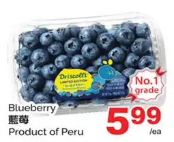 T&T Supermarket Driscoll's blueberry offer
