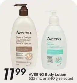 Sobeys Aveeno Body Lotion offer