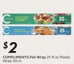 Sobeys Compliments Foil Wrap or Plastic Wrap offer