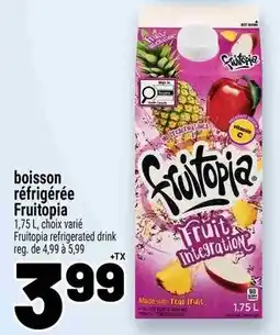 Metro Fruitopia fruit mixation offer