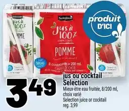Metro Selection jus ou cocktail offer