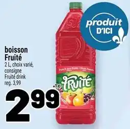 Metro Fruité fruit drink offer