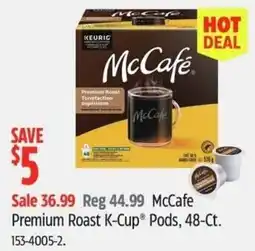 Canadian Tire McCafe Premium Roast K-Cup Pods offer
