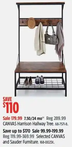 Canadian Tire Canvas harrison hallway tree offer