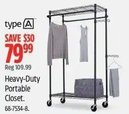 Canadian Tire Heavy-Duty Portable Closet offer