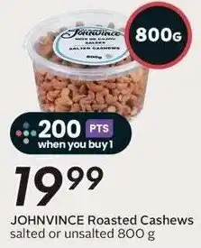 Sobeys Johnvince roasted cashews offer