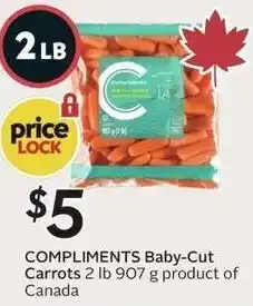 Sobeys Compliments baby-cut carrots offer