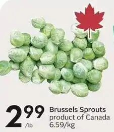 Sobeys Brussels Sprouts offer