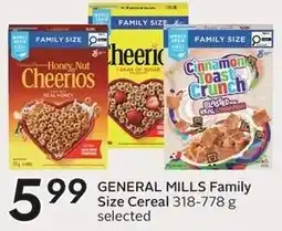 Sobeys General Mills Family Size Cereal offer
