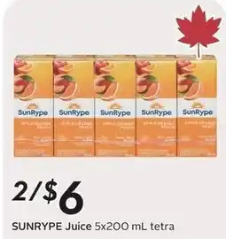 Sobeys SunRype Juice offer